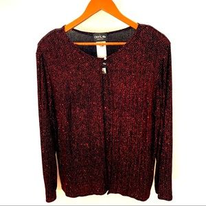 Red & Black Sparkle Top (2)